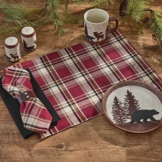 Park Designs Culpepper Red Plaid Napkin Set of 4 image {1}