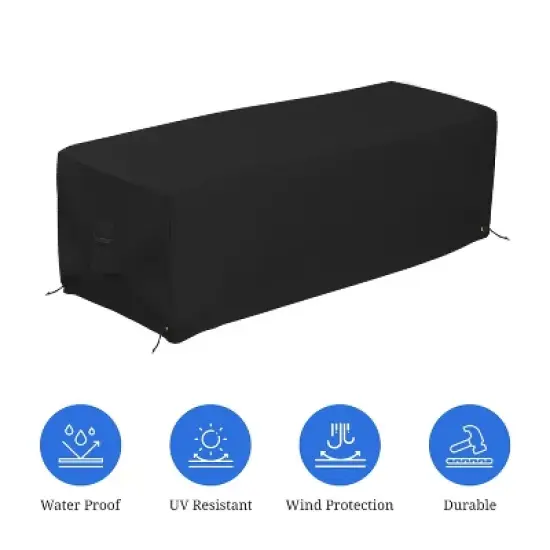 Covers&All Rectangular Fire Pit Cover, Rectangle shape image {3}