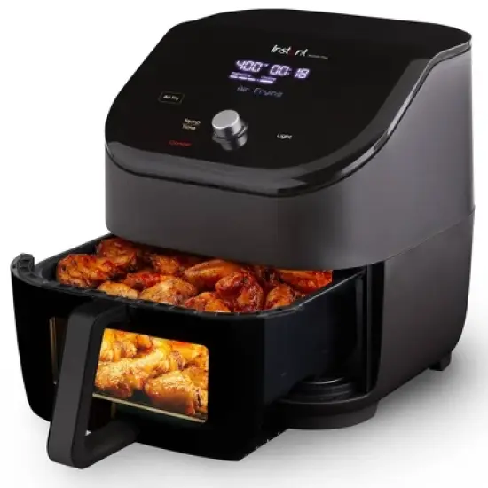 Instant Pot Vortex Plus 6qt Air Fryer with ClearCook - Black: 1800W, 1 Year Warranty, Airfryer Sale image {5}