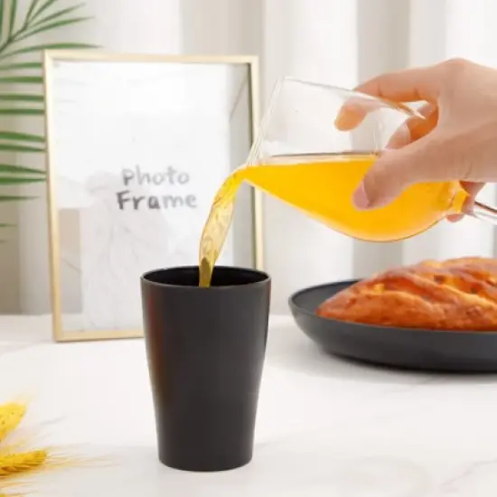 Itopfox Wheat Straw Dinnerware Set for 8, Includes Plates, Bowls & Cups, Unbreakable & Dishwasher Safe, Perfect for Parties, Picnics & Everyday Use image {3}