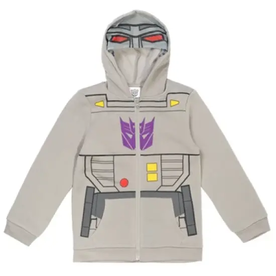 Transformers Optimus Prime Bumblebee Megatron Fleece Zip Up Hoodie Little Kid to Big Kid image {6}