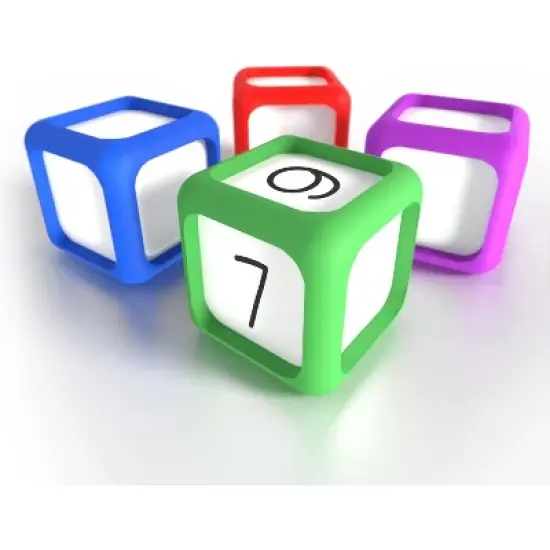 SCRIBBLEDO Erasable Dry erase Dice Pack of 4 image {7}