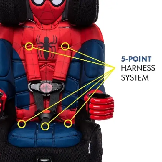 Spider-Man 2-in-1 Harness Booster Car Seat image {1}