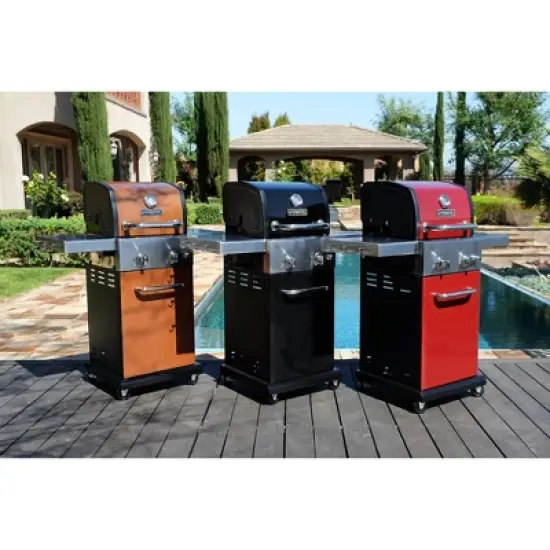 Permasteel 2-Burner Gas Grill with Foldable Side Tables image {16}