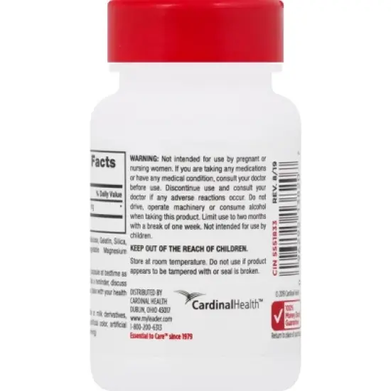 Leader Capsules 100 mg Melatonin 120 ea image {2}