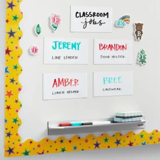 Bright Creations 1-Pack Dry Erase Reusable and Customizable Magnetic Tape Roll for Organizing Packaging, Classroom Whiteboard, 4 In x 15 Ft image {1}