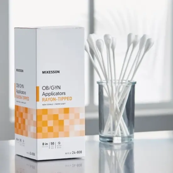 McKesson OB/GYN Applicator Swabs, Rayon Tip, 8 in. image {6}