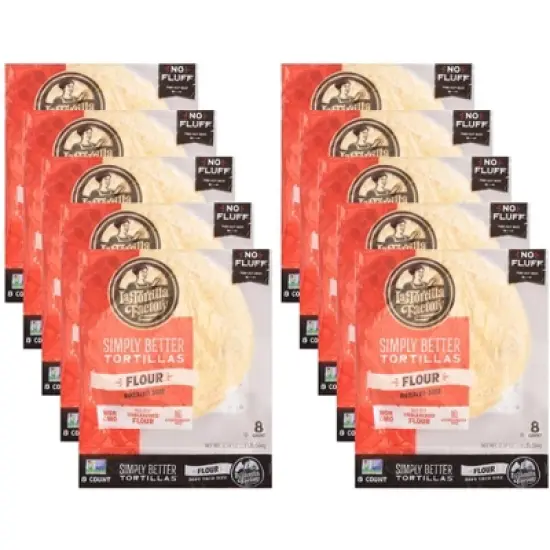 La Tortilla Factory Flour Tortillas Burrito Size - Case of 10/17.77 oz image {4}