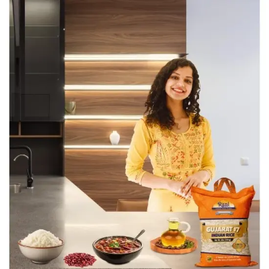 Gujarat 17 Indian Rice 64oz (4lbs) 1.81kg - Rani Brand Authentic Indian Products image {1}