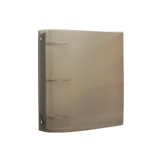 JAM Paper Standard 3" 3-Ring Binder Smoke Glass Twill 821T3SM image {1}