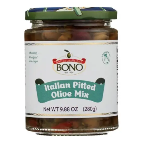 Bono Italian Pitted Olive Mix - Case of 6/9.88 oz image {1}