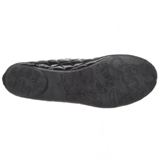 Alpine Swiss Womens Patent Leather Aster Slip On Ballet Flats image {7}