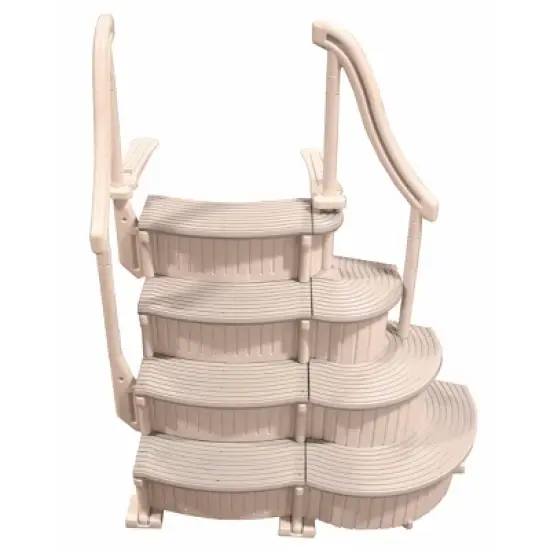 Confer CCXAG Gray 4-Step Above Ground Swimming Pool Grand Entry Steps Staircase image {5}