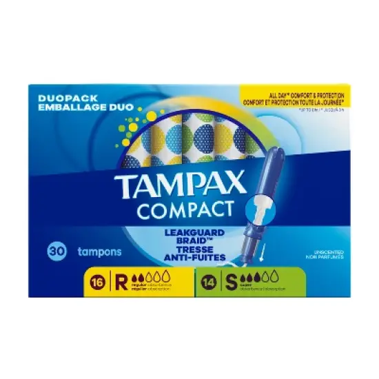 Tampax Compact Multipack Tampons - Regular/Super - 30ct image {15}