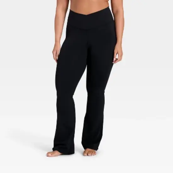 Women's Everyday Soft Crossover Flare Leggings - All In Motion&trade; image {3}