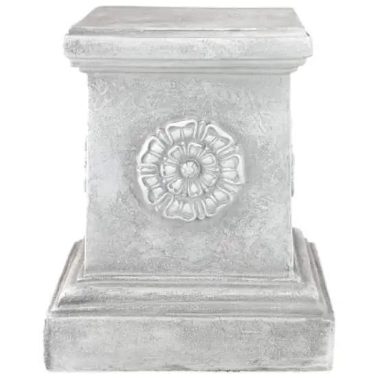 Design Toscano English Rosette Garden Sculptural Plinth: Large image {4}