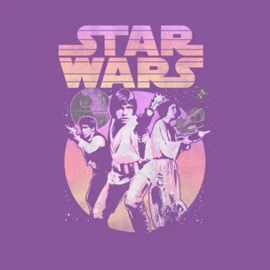 Girl's Star Wars Classic Trio Scene T-Shirt image {1}