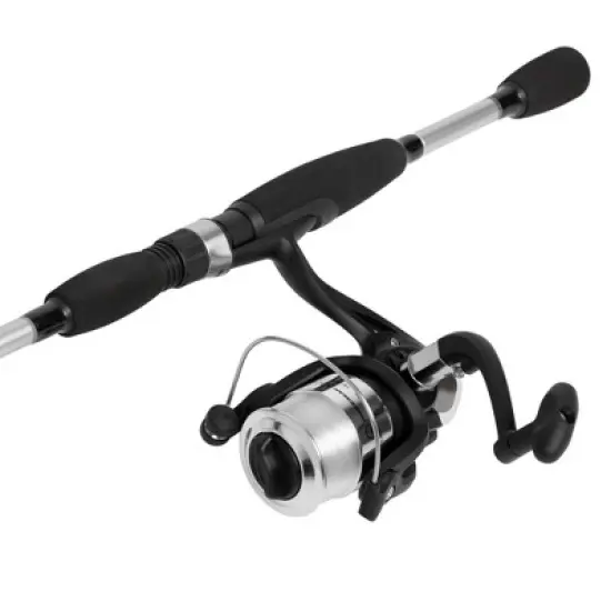 Fishing Rod and Reel Combo, Spinning Reel Fishing Pole, Fishing Gear for Bass and Trout Fishing, Silver, Strike Series by Leisure Sports image {2}