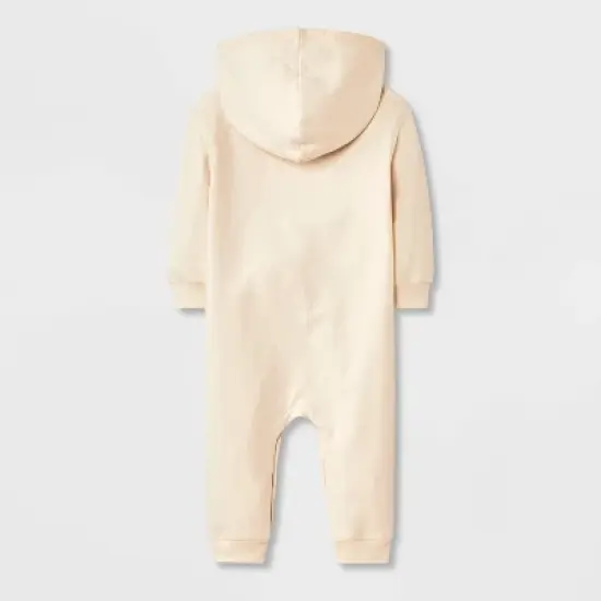 Baby Sweet Potato Hooded Romper - Cat & Jack&trade; Cream image {1}