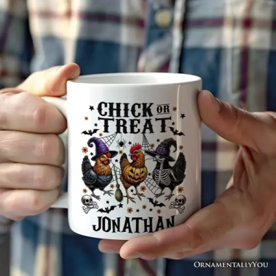 Halloween Chickens Mug, Chick or Treat Funny Farmhouse (Non-Custom Only)| OrnamentallyYou image {2}
