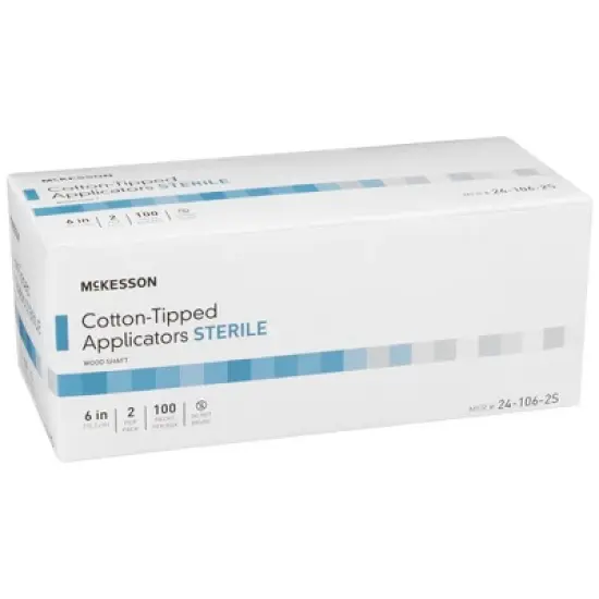 McKesson Cotton Applicator Swabstick, Sterile, 6 in. image {1}
