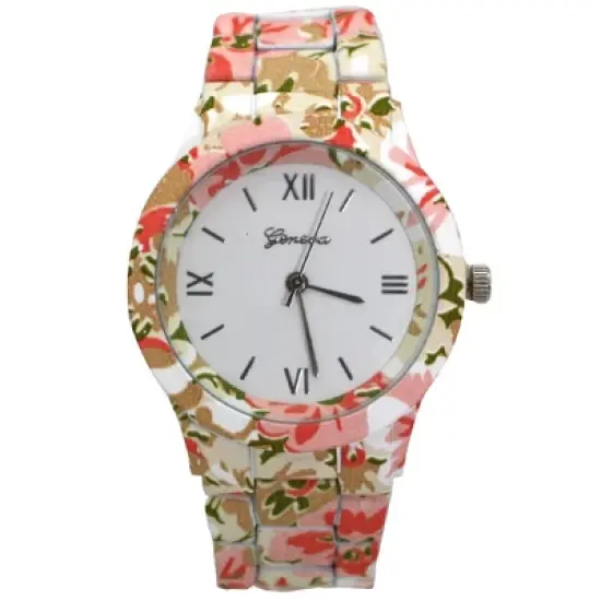 Olivia Pratt Flowers Band Women Watch image {7}
