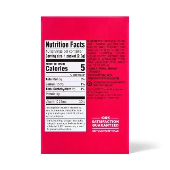 Watermelon Lemonade Sugar-Free Drink Mix - 10ct Market Pantry&trade; image {1}