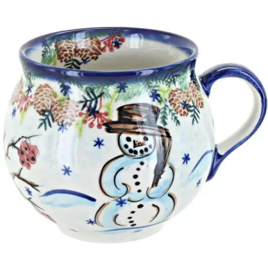 Blue Rose Polish Pottery 455 Vena Bubble Mug image {18}