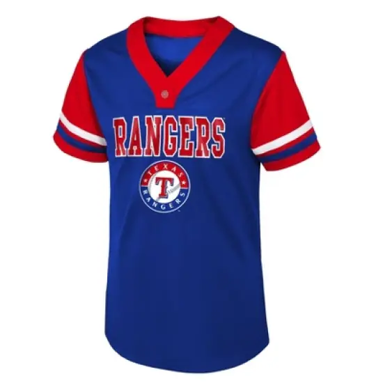 MLB Texas Rangers Girls' Henley Team Jersey image {1}