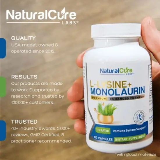 L-Lysine + Monolaurin 600mg image {2}