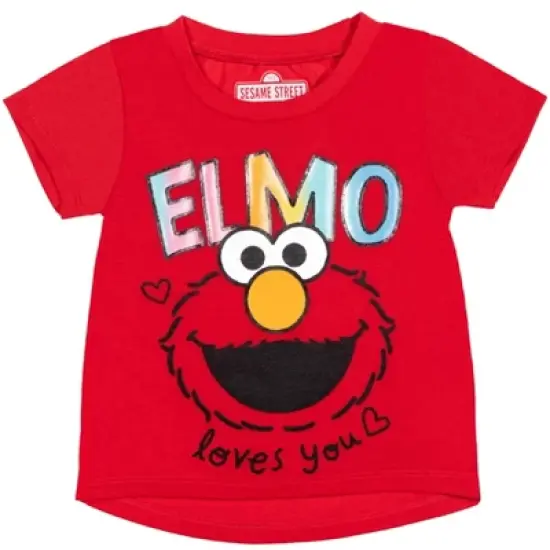 Sesame Street Elmo Abby Cadabby T-Shirt Tulle Skirt and Scrunchie 3 Piece Outfit Set Infant to Little Kid image {2}