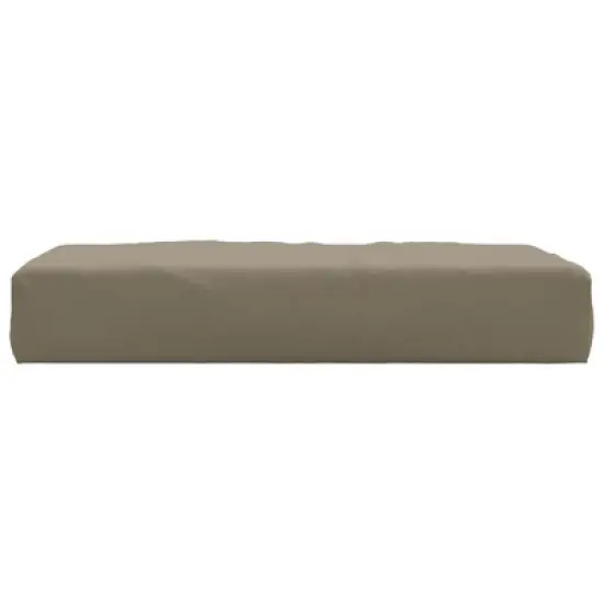 vidaXL Pallet Cushion in Taupe - 23.6"x23.6"x3.1" - Oxford Fabric, Water Resistant, Soft Foam Fiber Inside, Versatile for Outdoor/Indoor Use image {3}