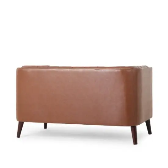 Holasek Contemporary Upholstered Tufted Loveseat - Christopher Knight Home image {2}