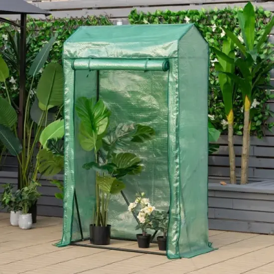 Costway 39'' x 20'' x 67'' Walk-in Garden Greenhouse Hot House Tomato Plant Warm House image {1}