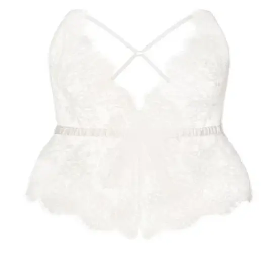 Women's Plus Size  Emily Lace Teddy - ivory | FOX & ROYAL image {2}