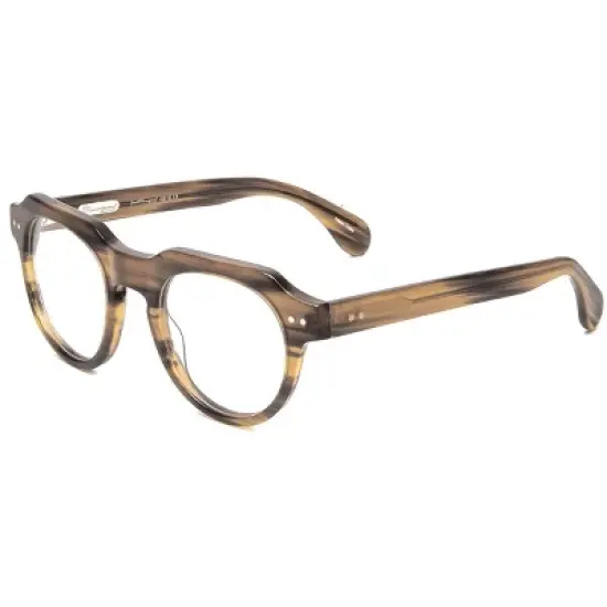 Ernest Hemingway H4816 48mm Unisex Acetate Rectangular Designer Eyeglasses OR Blue Light Filter OR Reading Glasses in Olive Green image {4}