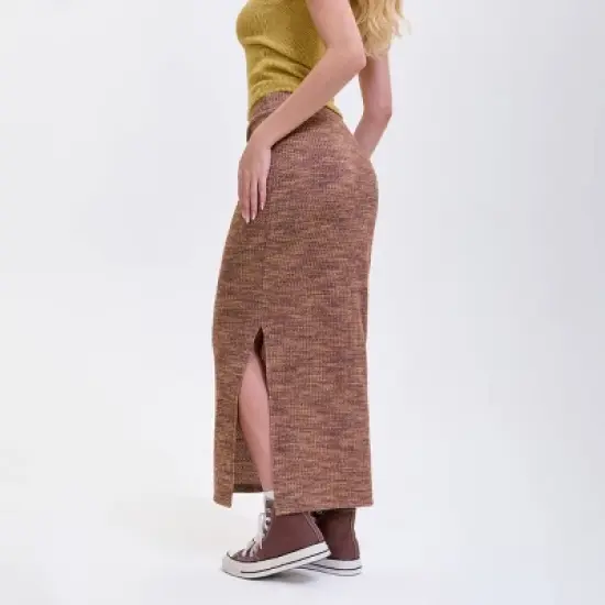 Women's Side Slit Maxi Pencil Skirt - Wild Fable&trade; Brown image {1}