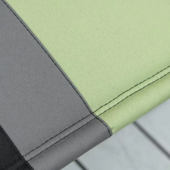 Outsunny XL Oversize Zero Gravity Recliner, Padded Patio Lounger Chair, Folding Chair with Adjustable Backrest, Cup Holder and Headrest for Backyard, Poolside, Lawn image {4}