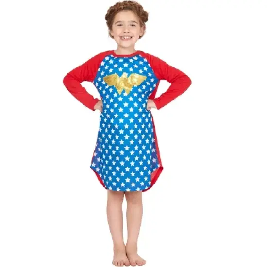 Wonder Woman DC Comics Logo Ragalan Pajama Nightgown image {1}