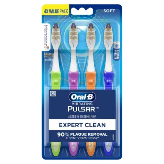 Oral-B Pulsar Expert Clean Battery Powered Toothbrush Soft Bristles image {10}