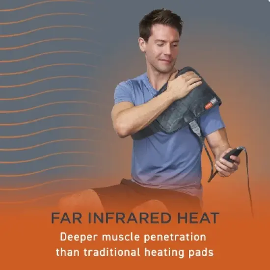 Pure Enrichment Pure Relief Pro Far Infrared Universal Heat Wrap - 19.7" x 9.5" - Iron Gray image {7}