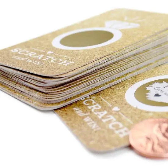 24ct Faux Glitter Scratch-off Game Cards image {2}