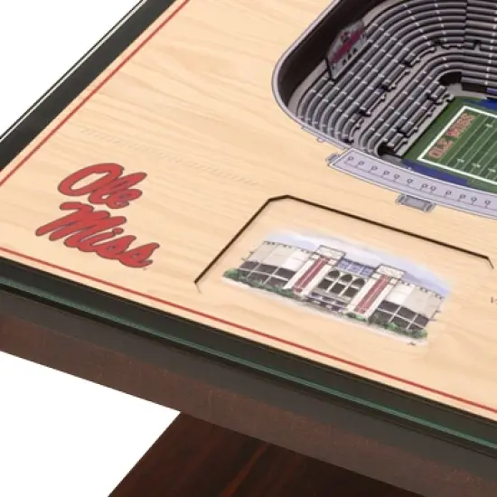 NCAA Ole Miss Rebels 25-Layer StadiumViews Lighted End Table image {3}