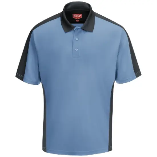 Red Kap&reg; Men's Short Sleeve Performance Knit&reg; Two-Tone Polo image {6}