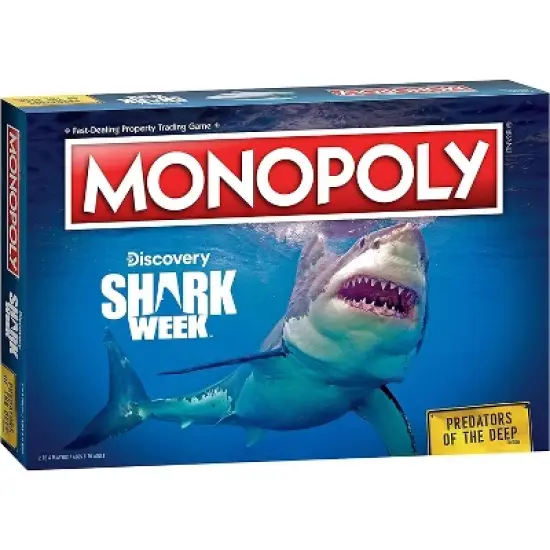 USAopoly Shark Week Monopoly Board Game image {2}