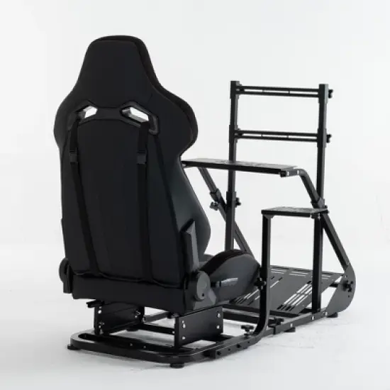 APRILSOUL Enhanced and stable racing wheel cockpit, compatible with Fanatec, PXN, Thrustmaster, Logitech adjustable driving simulators image {5}