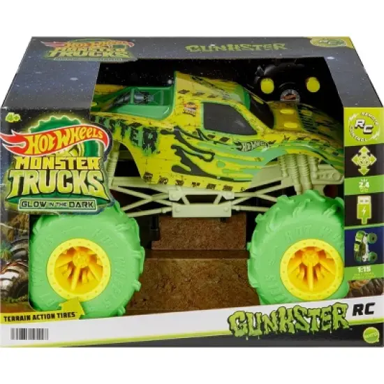 Hot Wheels RC Glow-In-The-Dark Gunkster - 1:15 Scale image {4}