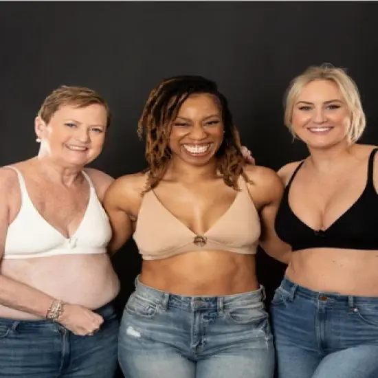 AnaOno Women's Molly Pocketed Post-Surgery Plunge Bra image {4}