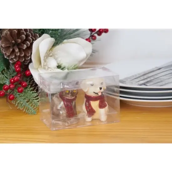 Gallerie II Christmas Dog and Cat Salt & Pepper Shakers Set of 2 image {3}