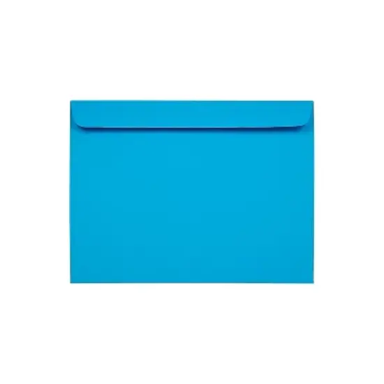 JAM Paper 9 x 12 Booklet Catalog Colored Envelopes Blue Recycled 100/Pack 5156774C image {4}